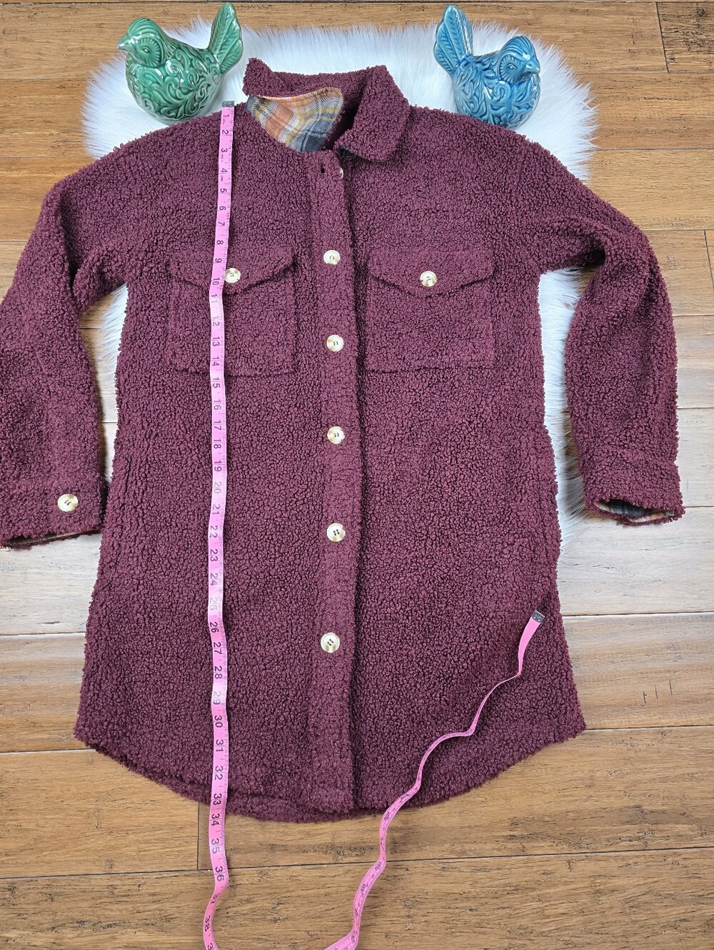 Hem & Thread Teddy Shacket Small - Picture 3 of 11